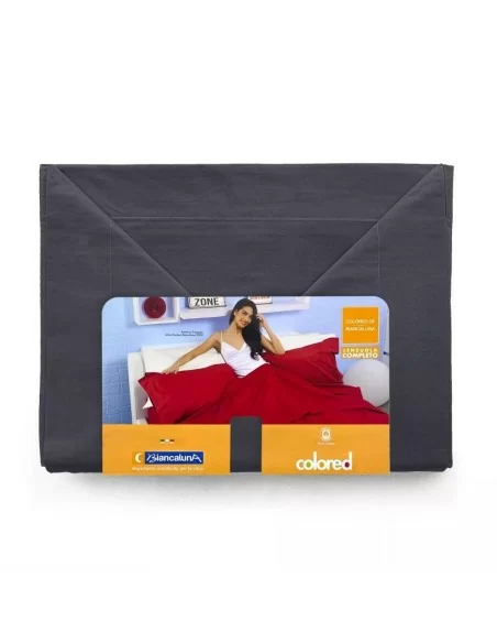 Completo Letto Biancaluna art. Colored 100% Puro Cotone
