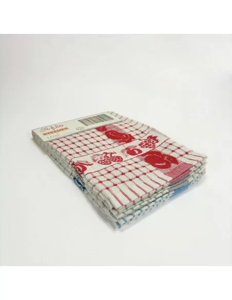 Canovacci Cucina Il Filo art. Kitchen Tris Spugna A Quadri