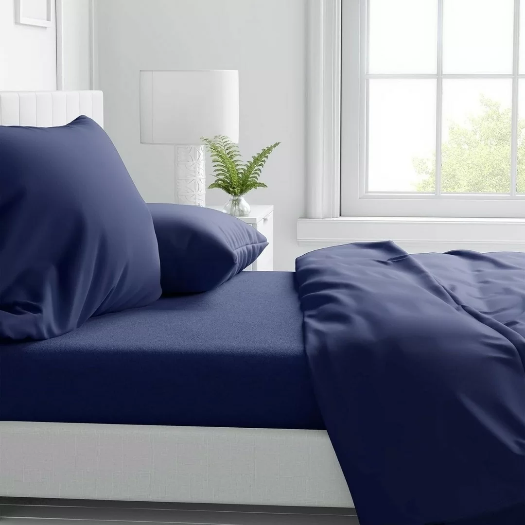 Completo Lenzuola in misto cotone 52%...