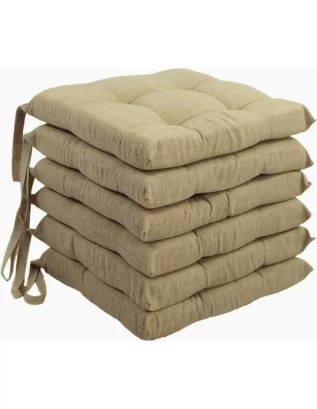 Cuscini per sedie 4 punti Morbidone set 6 pezzi