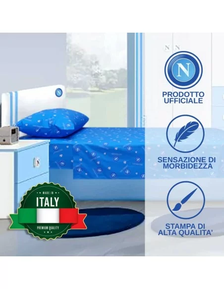 Completo Letto Singolo Puro Cotone Napoli art. N840