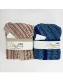 Accappatoio Lui e Lei LineaBlu art. Miss Luxury Blu Uomo e Beige Donna