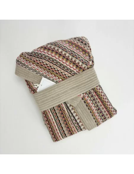 Accappatoio Lui e Lei LineaBlu art. Miss Luxury Blu Uomo e Beige Donna