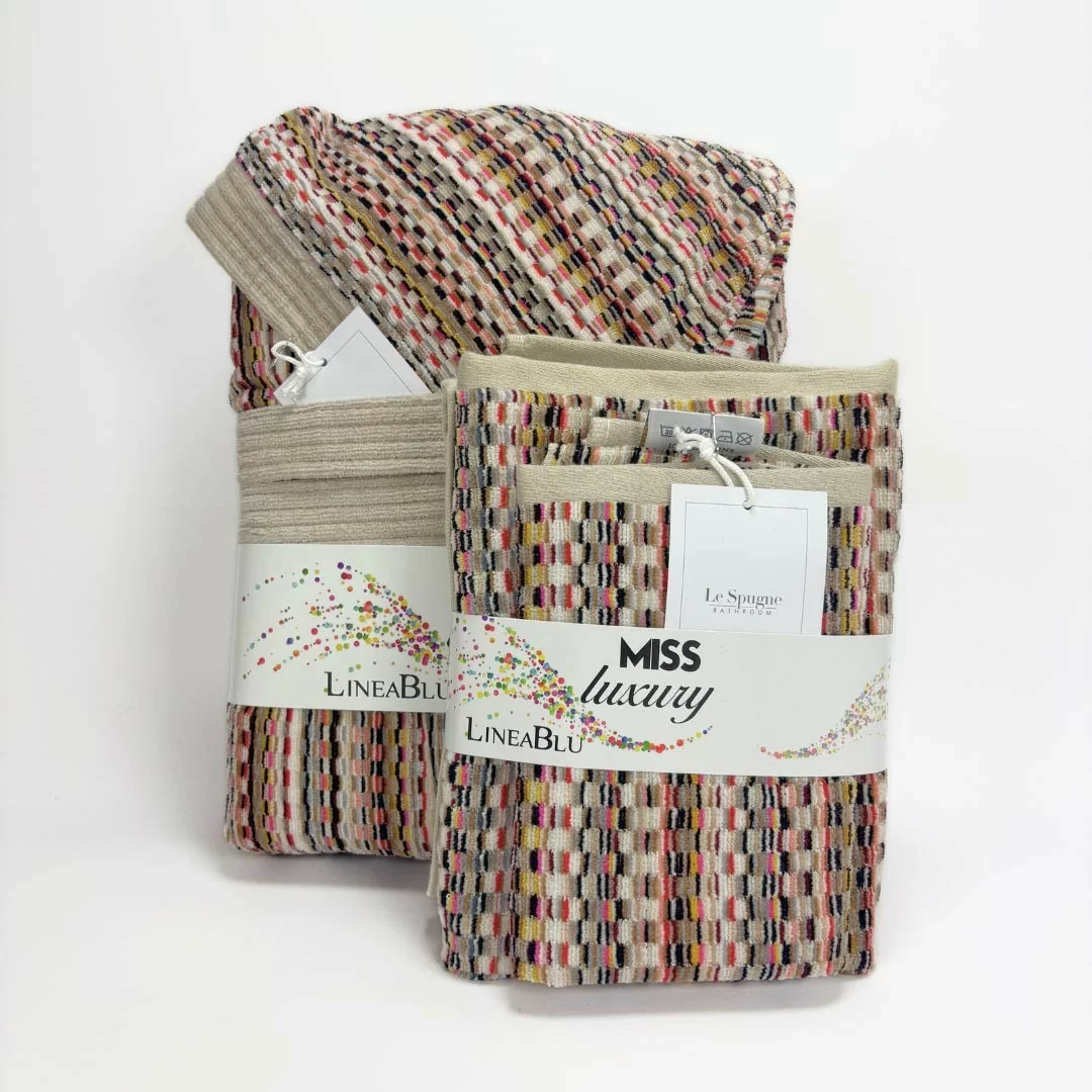 Accappatoio Spugna e Coppia Asciugamani LineaBlu art....