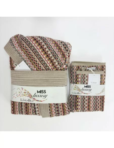 Accappatoio Spugna e Coppia Asciugamani LineaBlu art. Miss Luxury