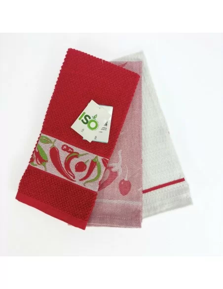 Canovacci Cucina Linea Oro art. Peperoncino Tris Rosso