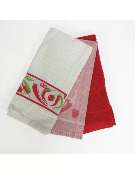 Canovacci Cucina Linea Oro art. Peperoncino Tris Rosso