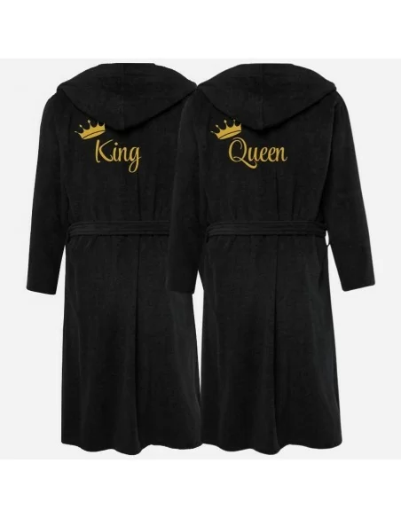 King e Queen Accappatoio Lui e Lei LineaBlu art. Marte Neri