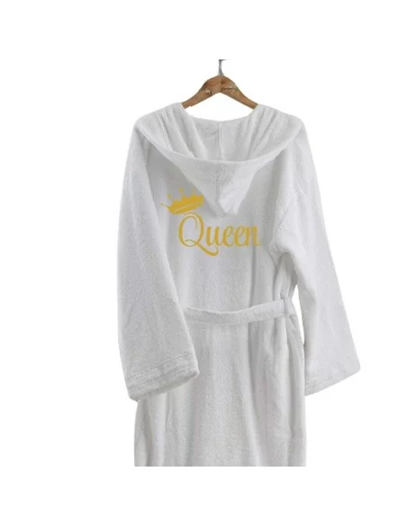 King e Queen Accappatoio Lui e Lei LineaBlu art. Marte Nero e Bianco