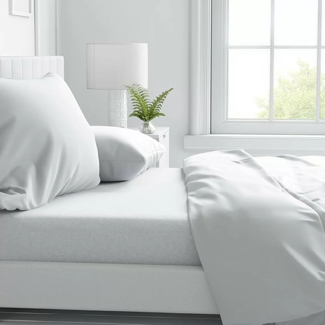 Completo Lenzuola Bianche di Cotone