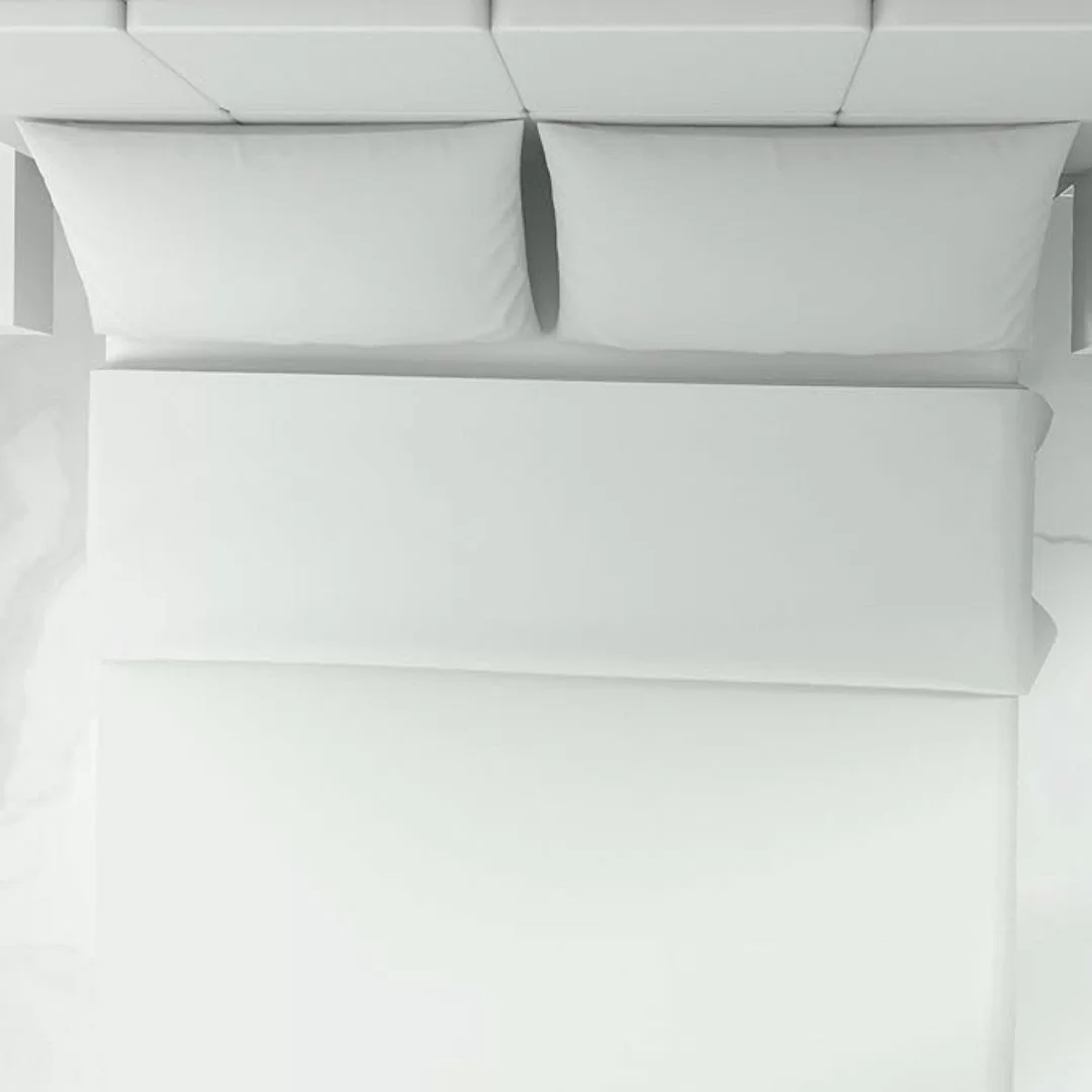 Completo Lenzuola Bianche di Cotone 2