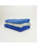 Set 3+3 Marta Marzotto in spugna 550gr/mq 100% cotone art. Gaia Bianco, Bluette e Blu