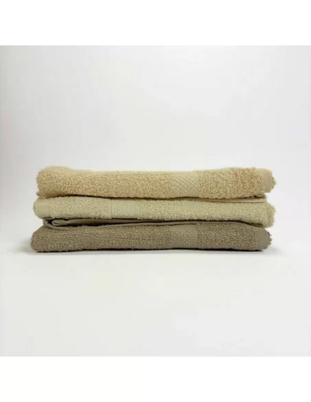 Set 3+3 Marta Marzotto in spugna 550gr/mq 100% cotone art. Gaia Tortora, Sabbia e Panna