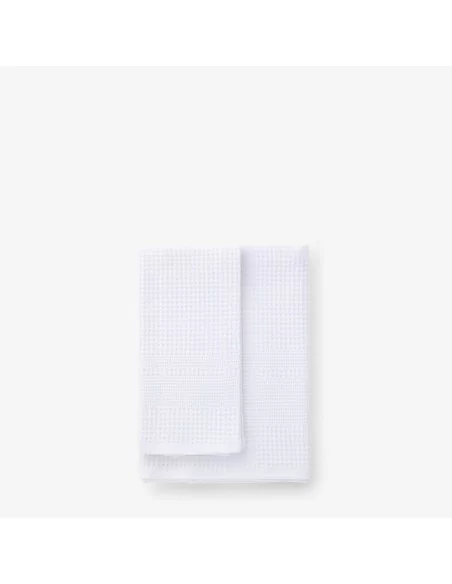 Coppia Asciugamani Cotone Nido d'Ape LineaBlu Bianco