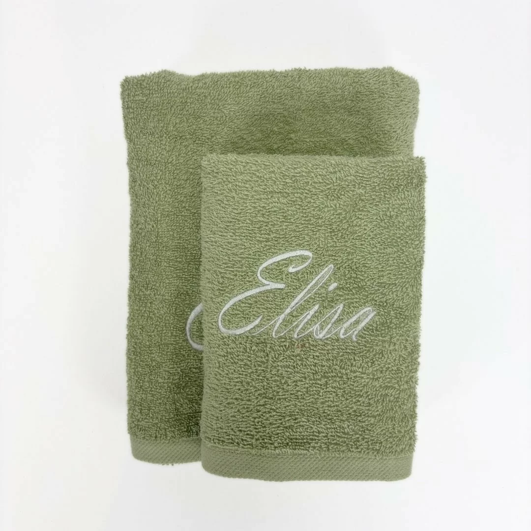 Coppia Asciugamani Personalizzati LineaBlu art....