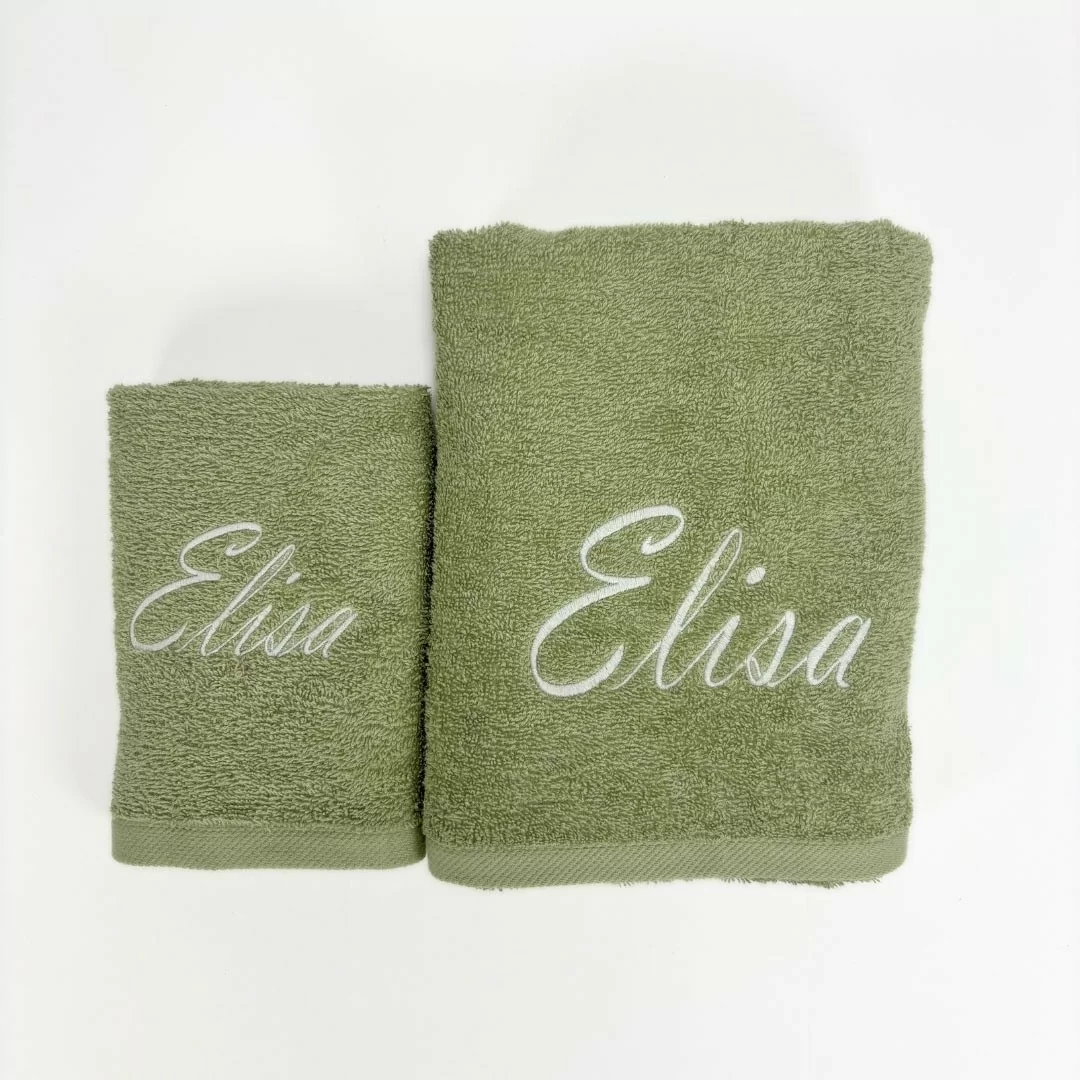 Coppia Asciugamani Personalizzati LineaBlu art....