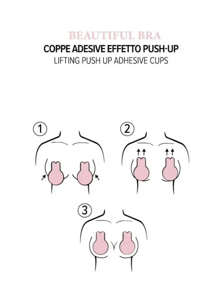 Coppe Adesive Push Up Love and Bra art. Beautiful Bra
