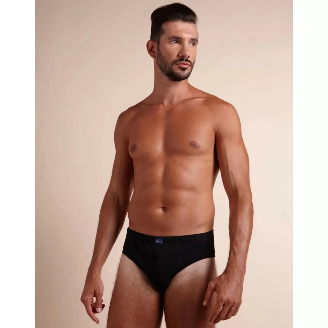 Slip Uomo Cotone Snelly art. U101E Elasticizzato set 3 pezzi