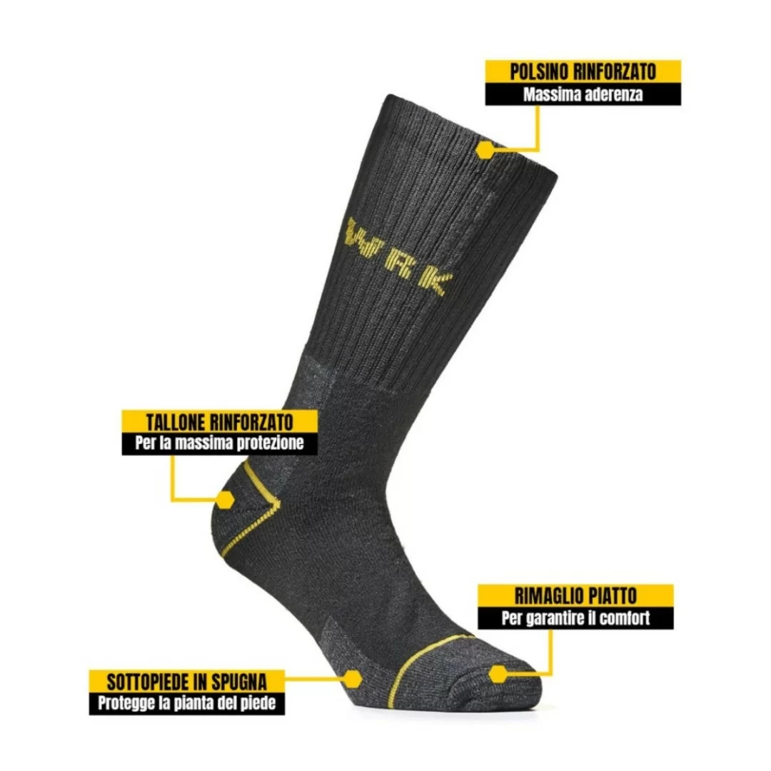 Calza Uomo Antinfortunistica art. WRK-01 Cotone...