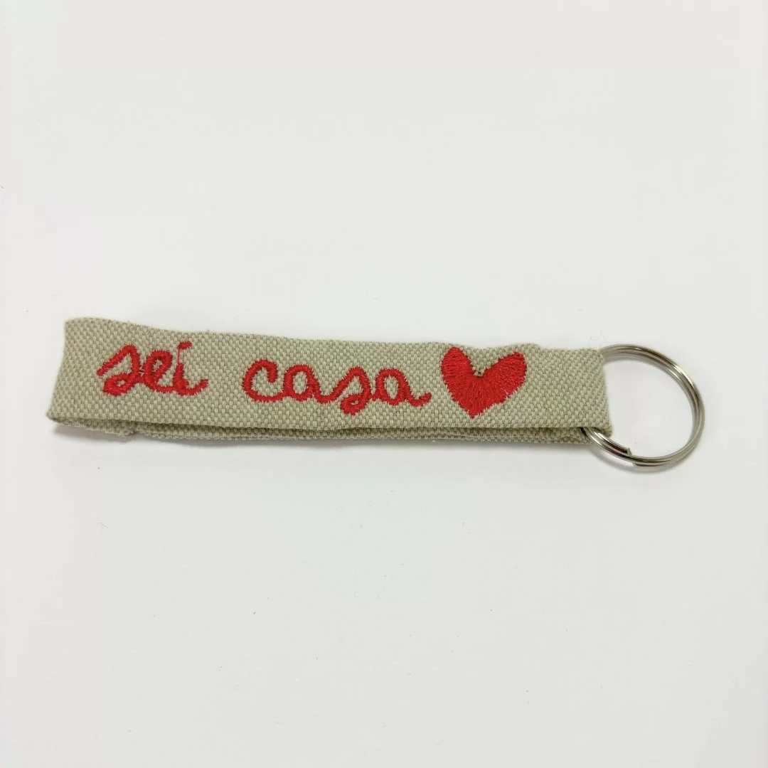 Portachiavi Personalizzato LineaBlu 100% cotone...