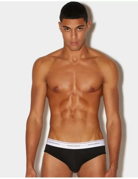 Slip Dsquared2 Uomo art. Basic Briefs Tripack Cotone