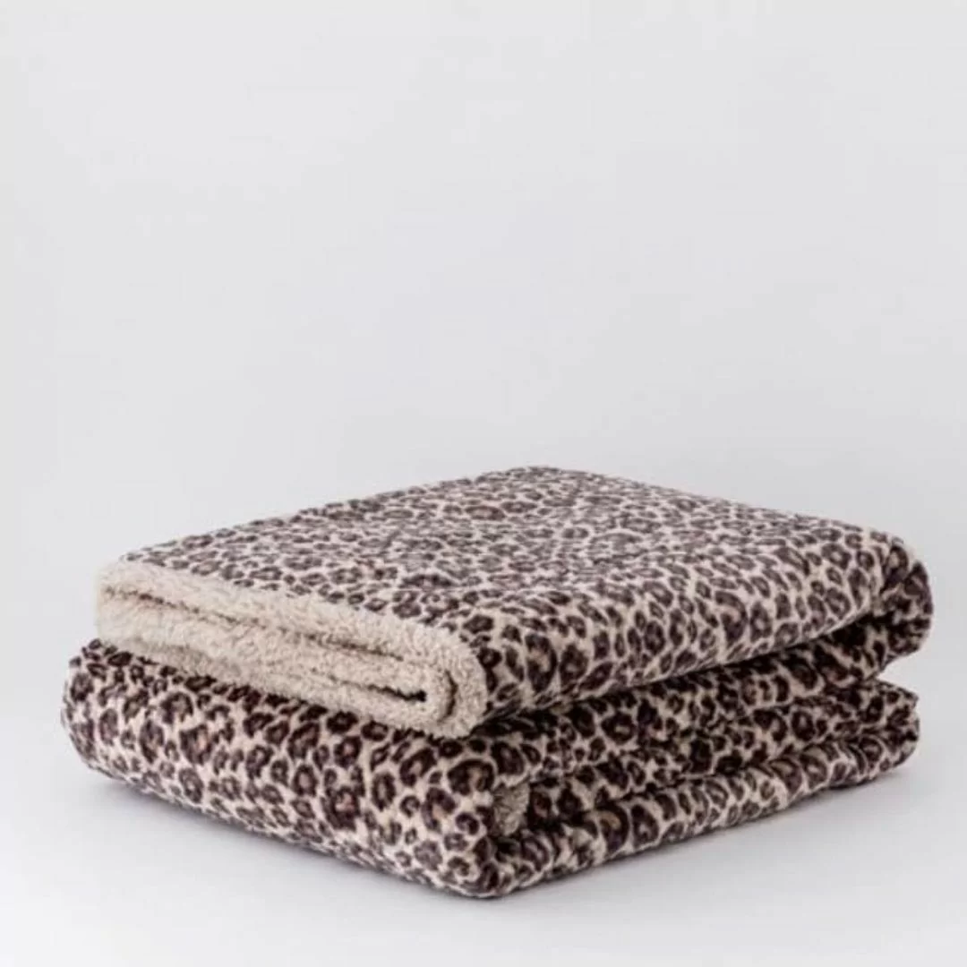 Plaid Leopardato Linea Oro Super Soft art....