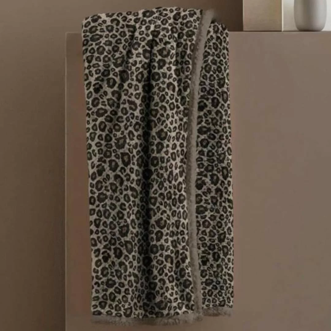 Plaid Leopardato Linea Oro Super Soft art....