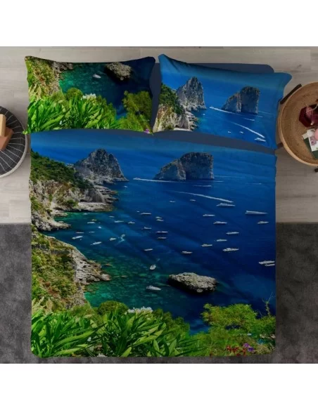 Completo Letto Matrimoniale Linea Oro art. Dream Capri Cotone