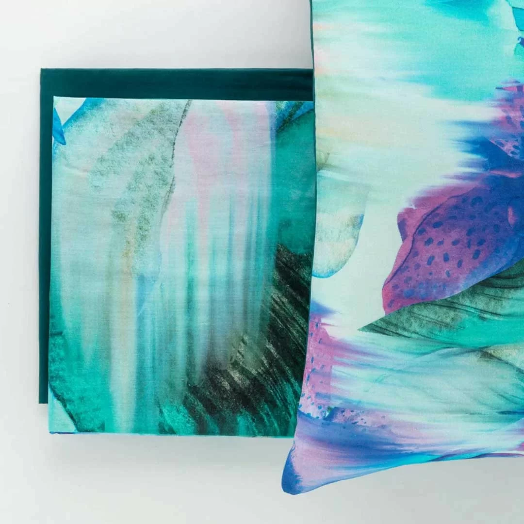 Completo Letto Matrimoniale Linea Oro art. Dream Iris Cotone