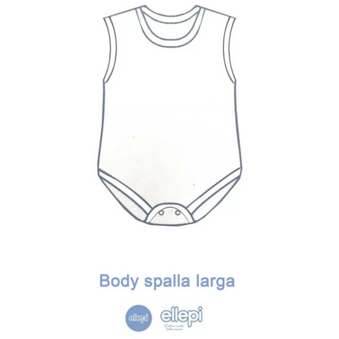 Body Ellepi Cotone art. AF840 Bipack Spalla...