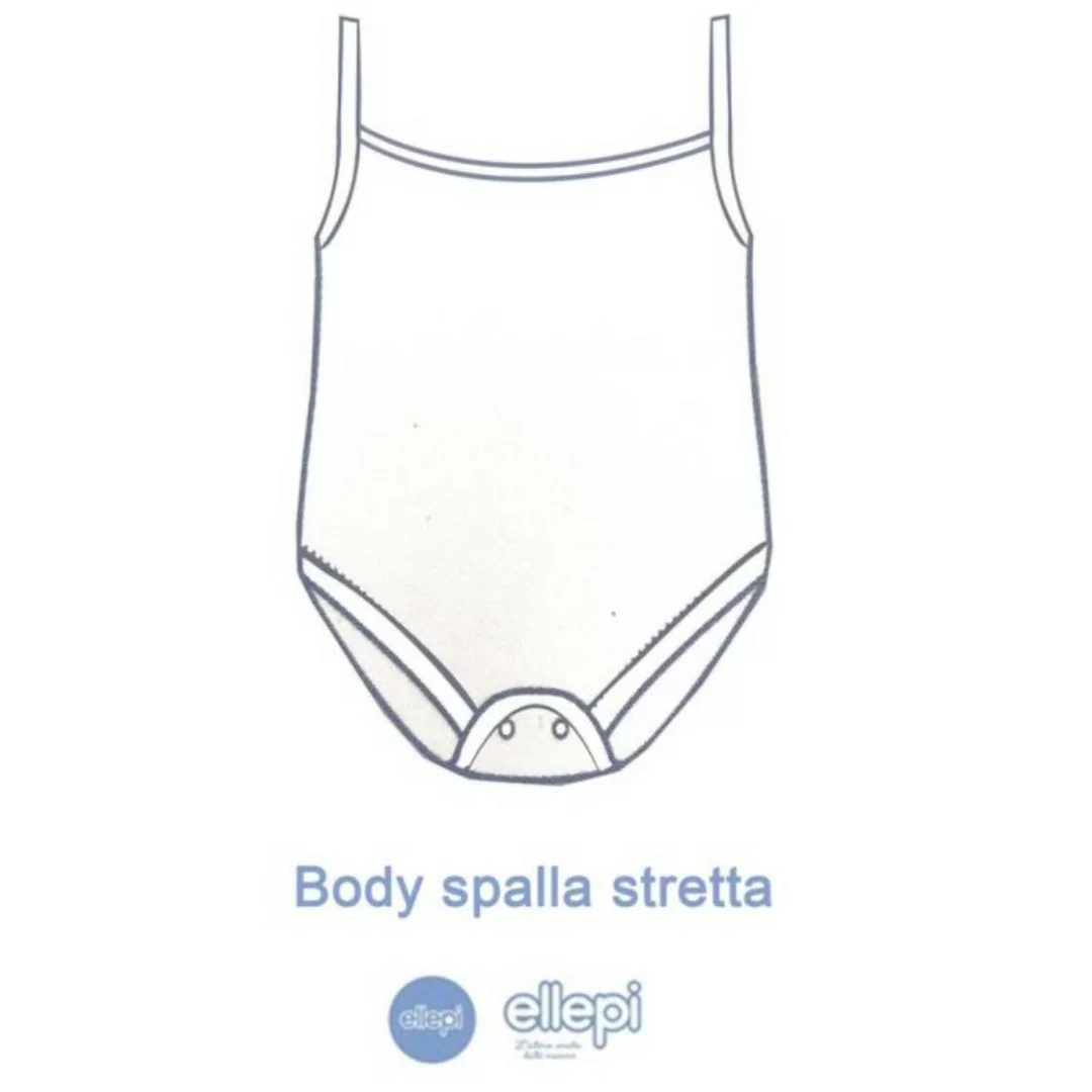 Body Ellepi Cotone art. AF3624 Bipack Spalla...