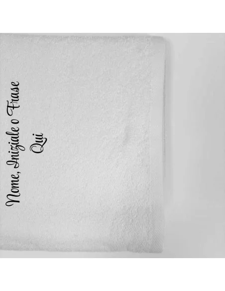 Telo mare personalizzabile 85x165cm LineaBlu Linea Marte Beach Towel in spugna 100% cotone tinta unita