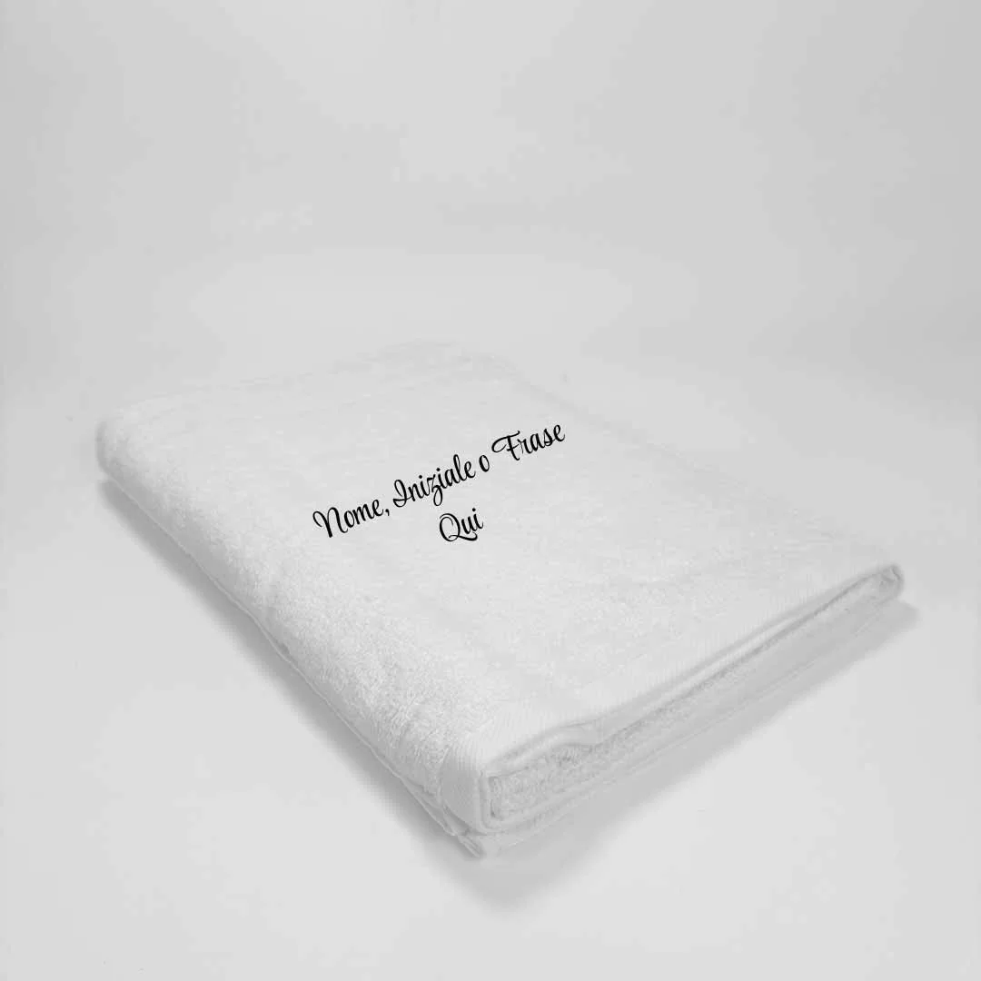 Telo Bagno Personalizzato Bianco LineaBlu art. SPA Spugna...
