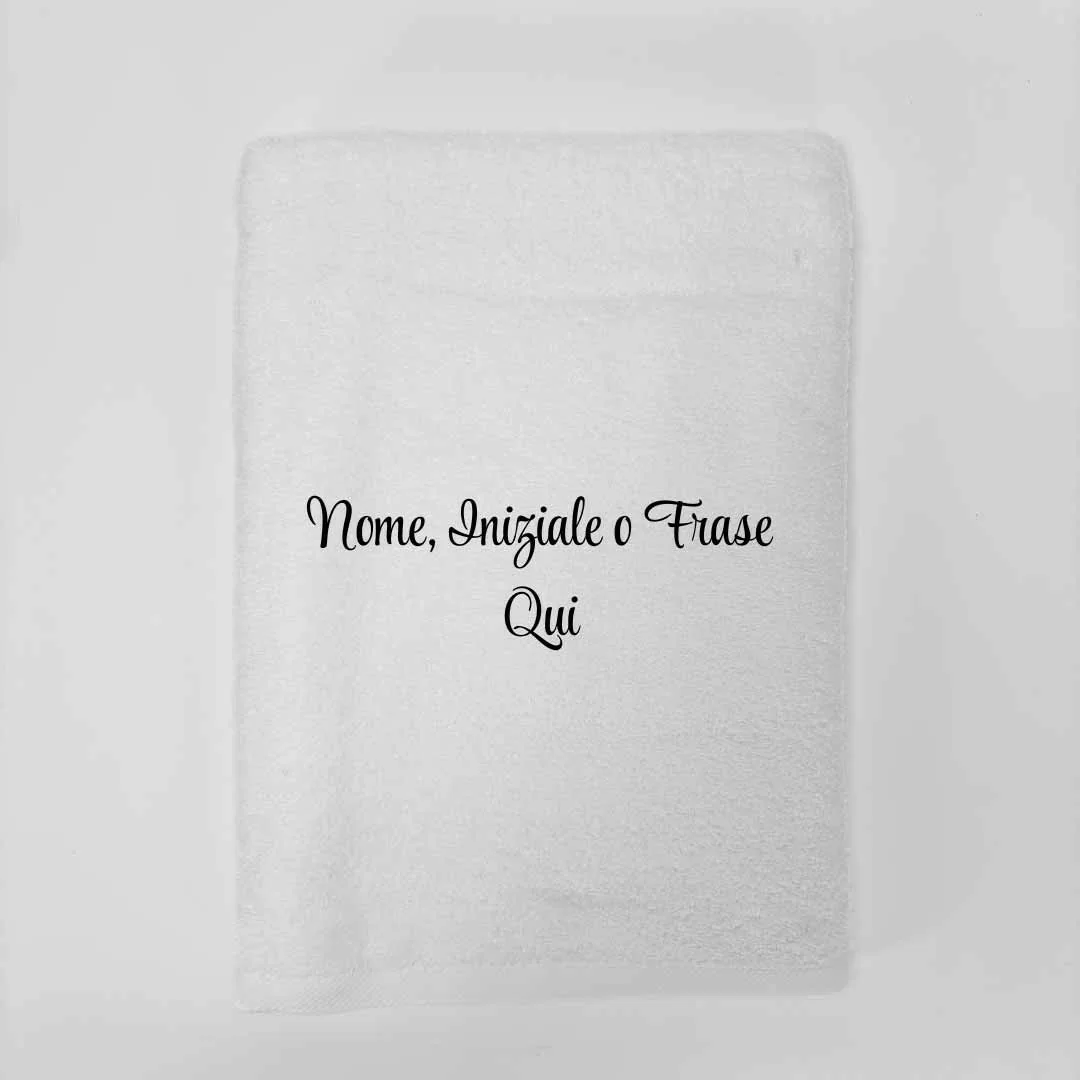 Telo Bagno Personalizzato Bianco LineaBlu art....
