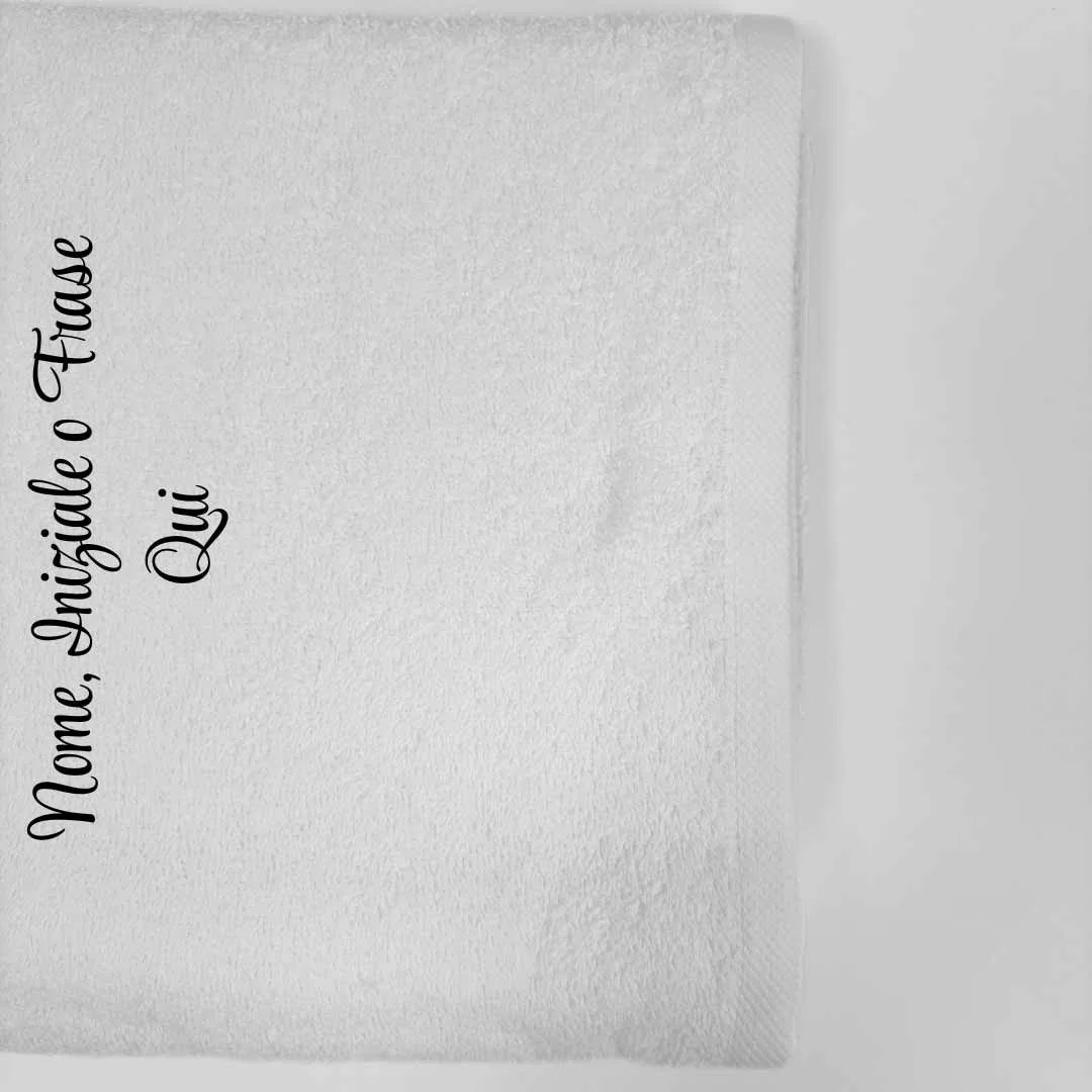 Telo Bagno Personalizzato Bianco LineaBlu art....