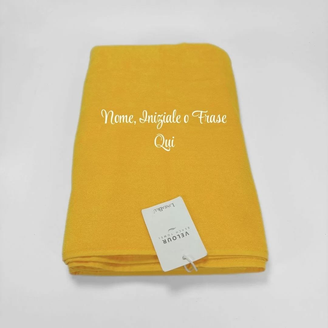 Telo da mare personalizzabile 80x160cm LineaBlu...