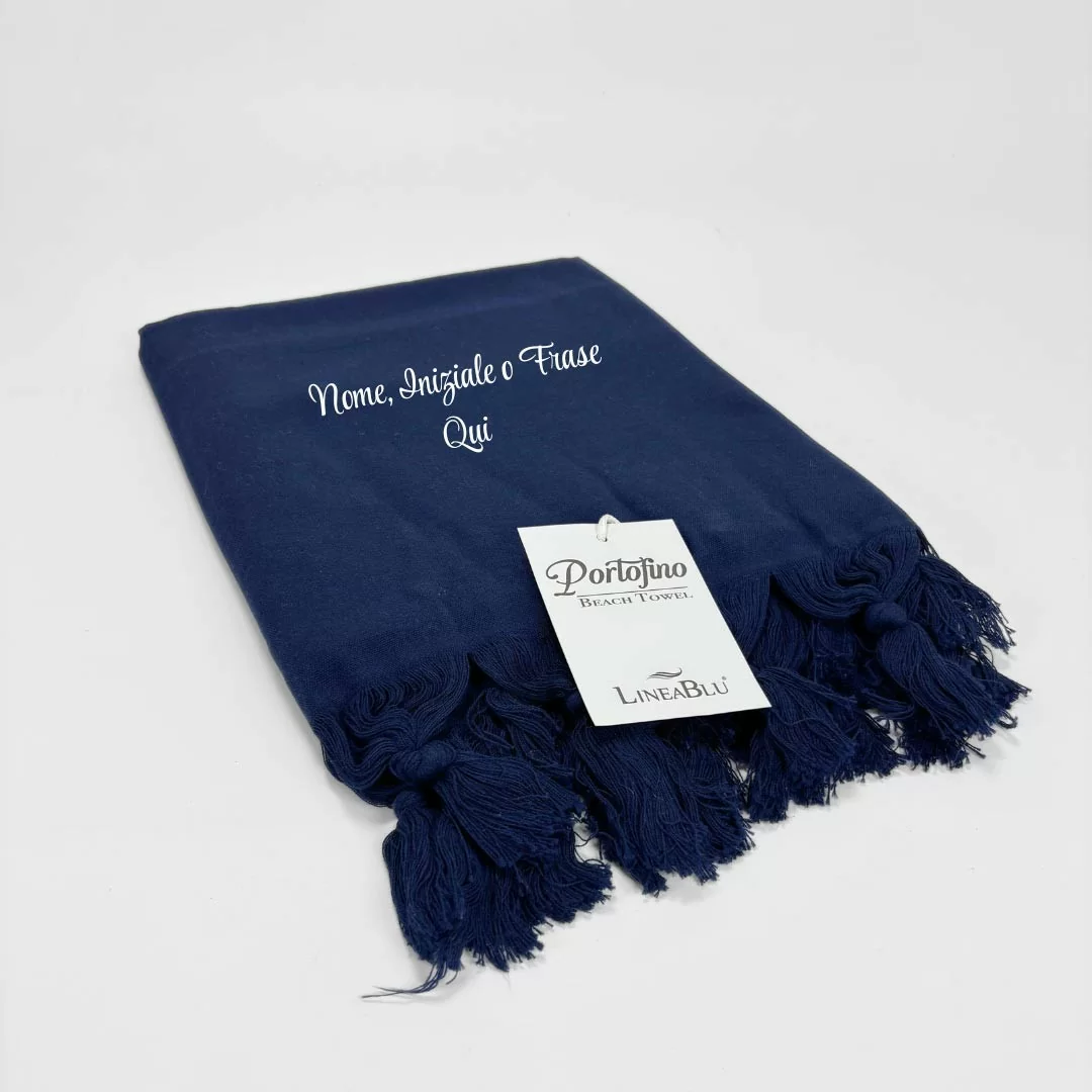 Telo da mare personalizzabile 90x160cm LineaBlu art....