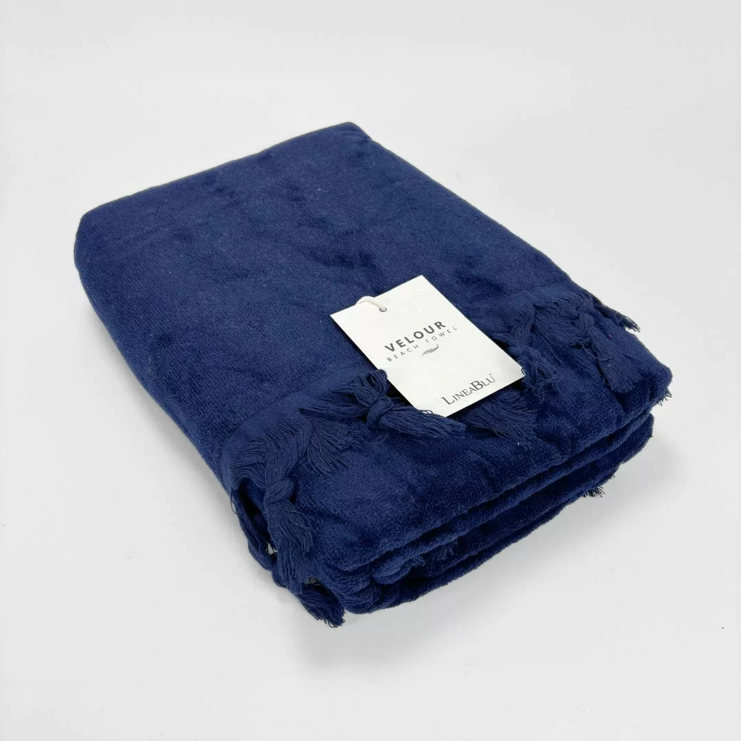Telo da mare 90x170cm LineaBlu art. Velour Beach Towel in...