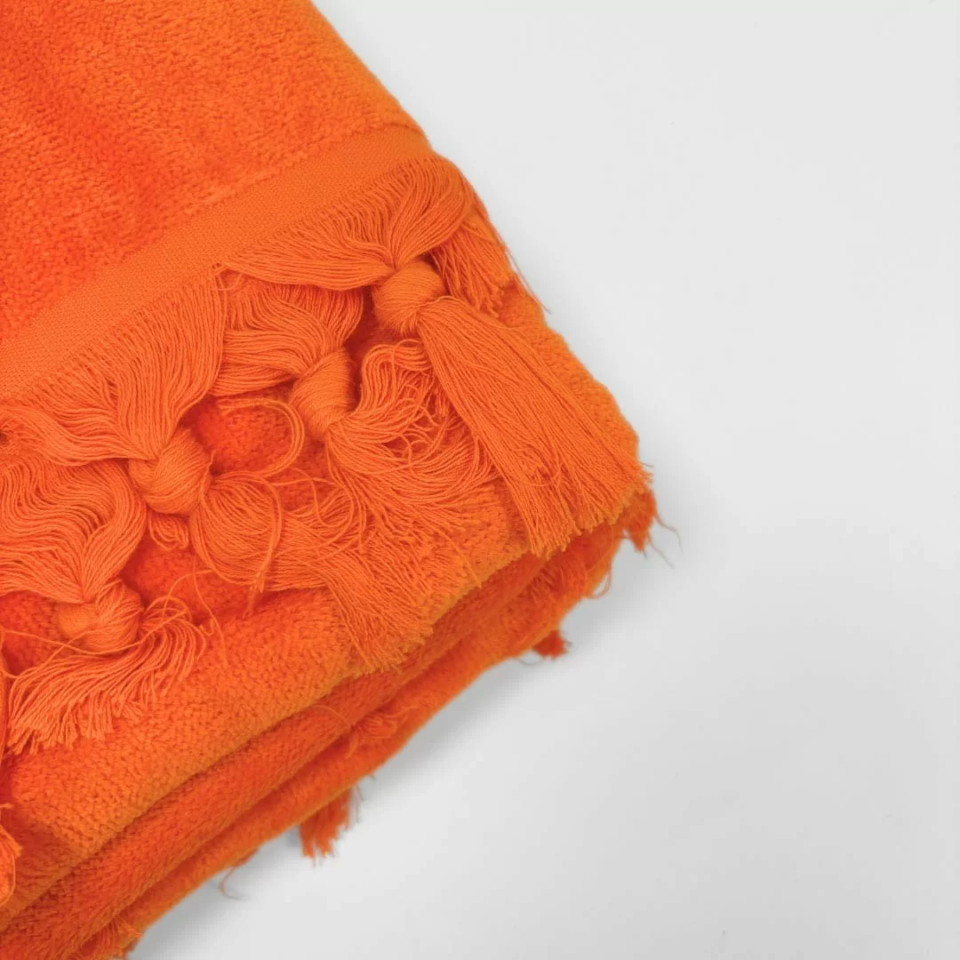 Telo Mare Velour LineaBlu 90x170cm con frangia...