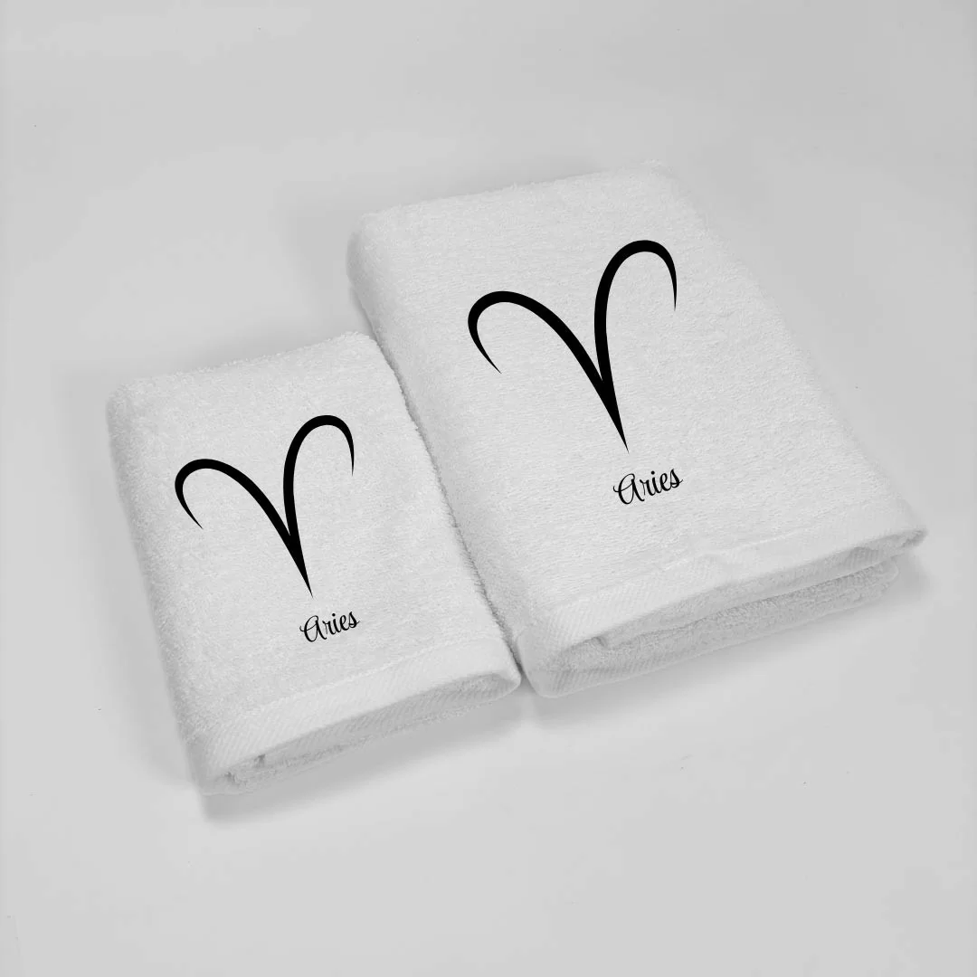 Coppia Asciugamani Personalizzati LineaBlu art. Oroscopo... 2