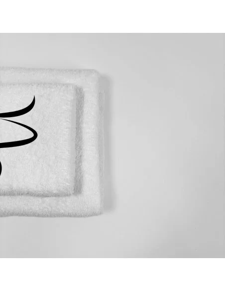 Coppia Asciugamani Personalizzati LineaBlu art. Oroscopo Bianco