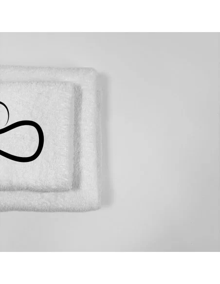 Coppia Asciugamani Personalizzati LineaBlu art. Oroscopo Bianco