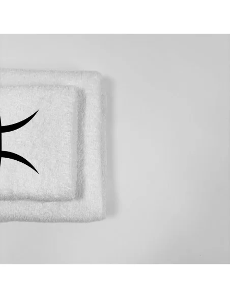 Coppia Asciugamani Personalizzati LineaBlu art. Oroscopo Bianco