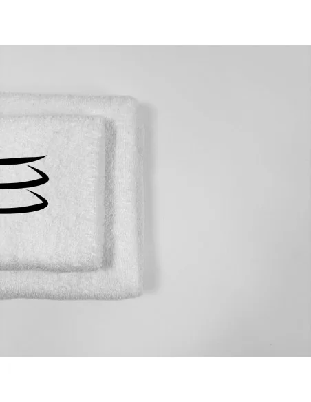 Coppia Asciugamani Personalizzati LineaBlu art. Oroscopo Bianco