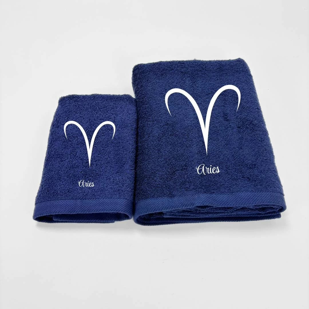 Coppia Asciugamani Personalizzati LineaBlu art....