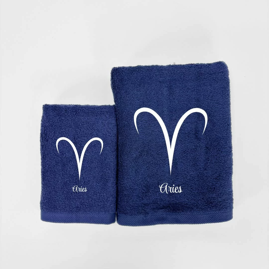 Coppia Asciugamani Personalizzati LineaBlu art....