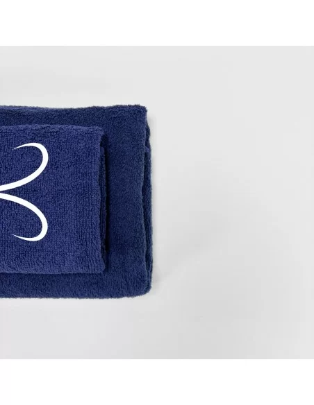 Coppia Asciugamani Personalizzati LineaBlu art. Oroscopo Blu Navy