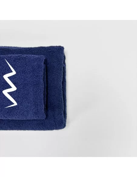 Coppia Asciugamani Personalizzati LineaBlu art. Oroscopo Blu Navy