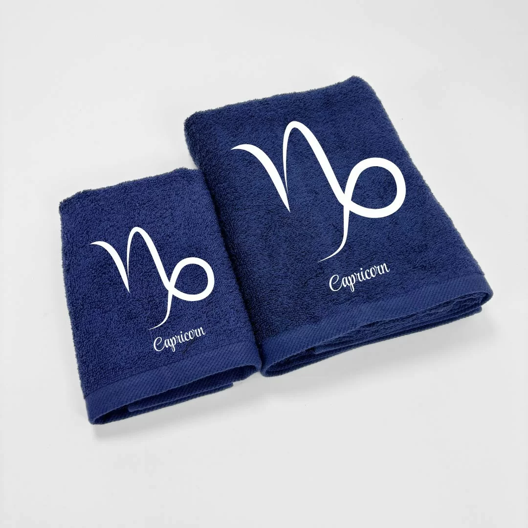 Coppia Asciugamani Personalizzati LineaBlu art....