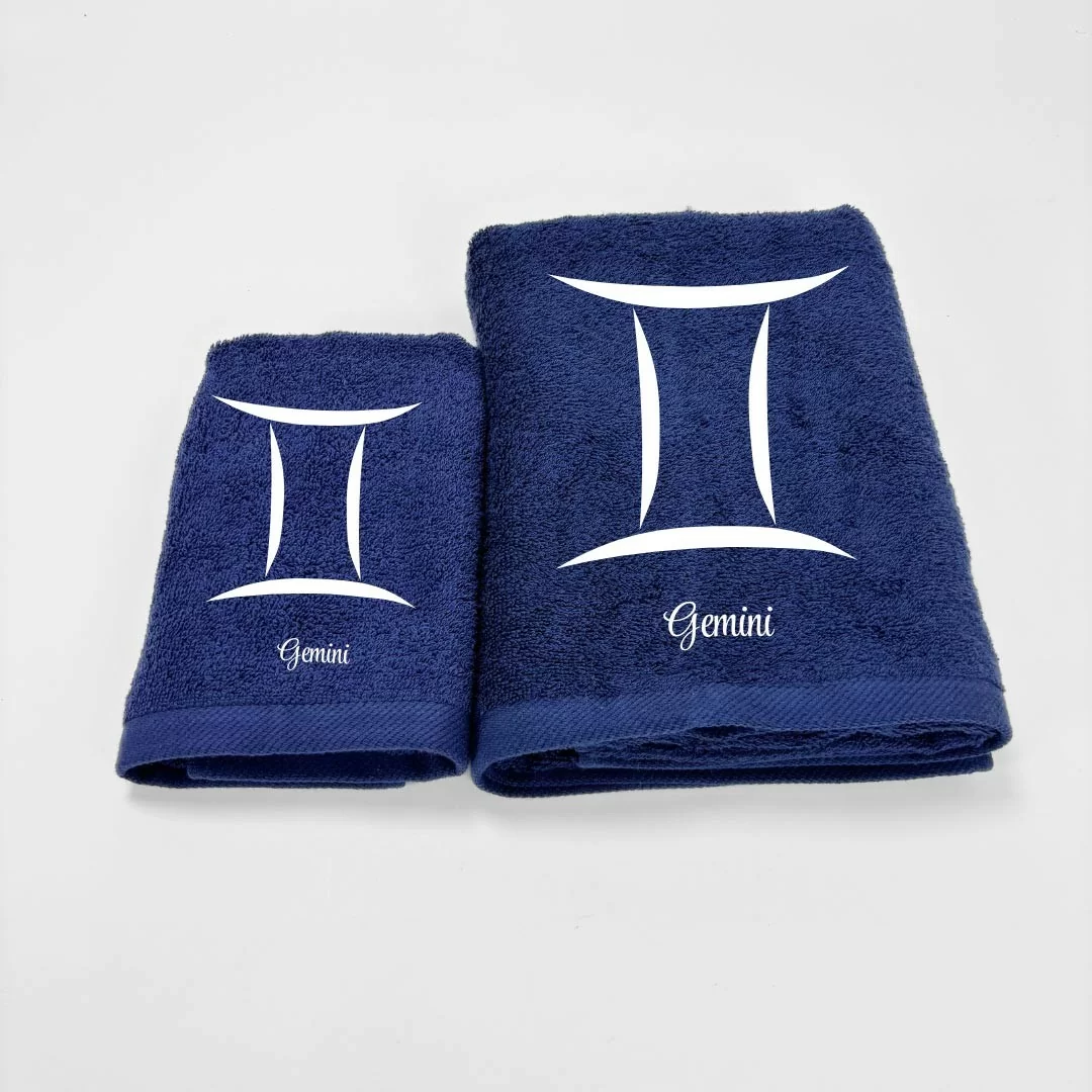 Coppia Asciugamani Personalizzati LineaBlu art....